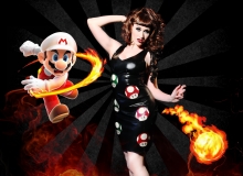 Lucy Fur-Mario Mushrooms Dress