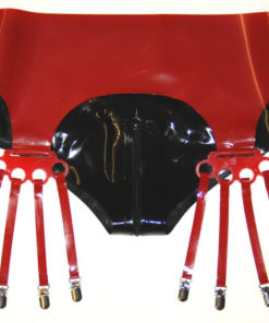 Latex Knuckle Duster Suspender Belt