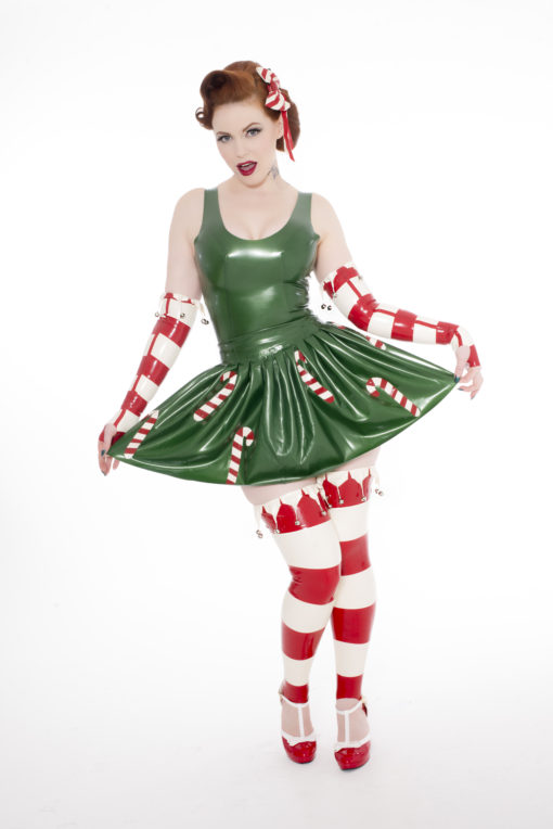 Latex Christmas Elf Dress