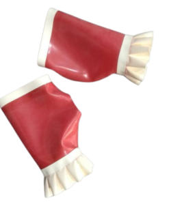 Latex Frill Trim Gloves