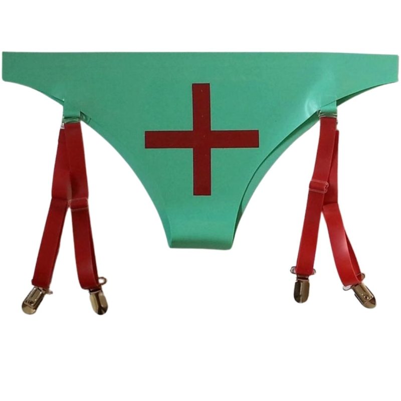 Latex Nurse Suspender Knickers Fetasia Latex 4582