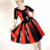 Sunray latex swing dress by Fetasia Latex