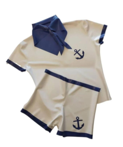 Latex Sailor 3 Piece Outfit