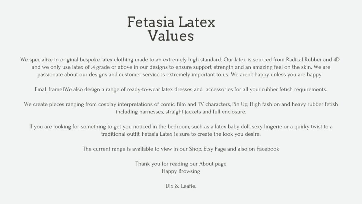 Fetasia Latex
